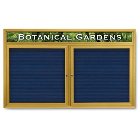 United Visual Products Indoor Enclosed Combo Board, 42"x32", Black Frame/Black Porcelain & Cork UVCB4232B-BLKPORC-CORK